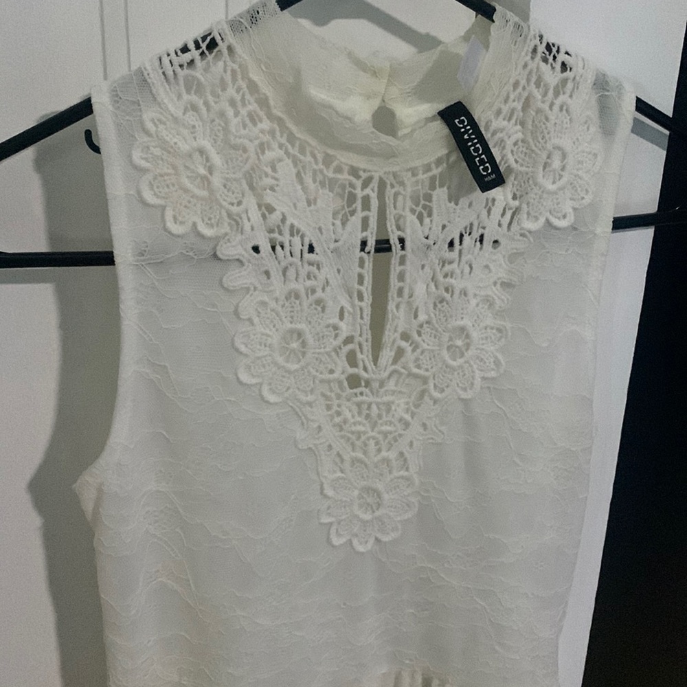 White lace mini dress by Divided